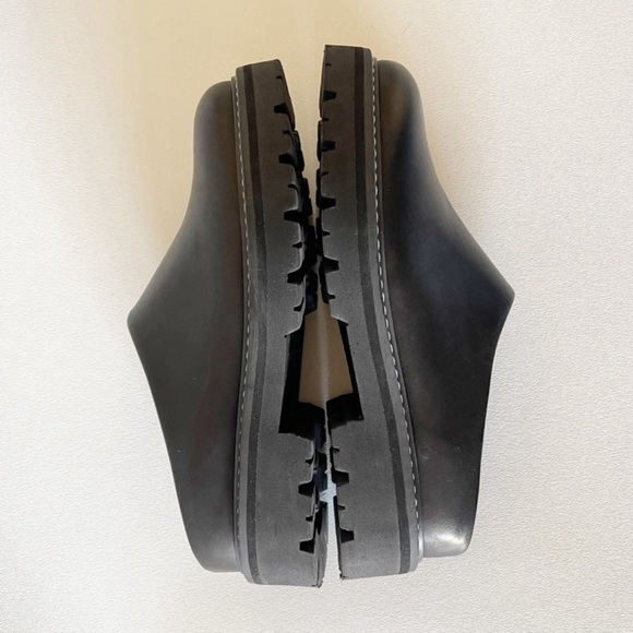 Jenni Kayne Leather Lug Mule Chunky Slip On Casual Classic Minimalist Black 40 - Picture 11 of 16